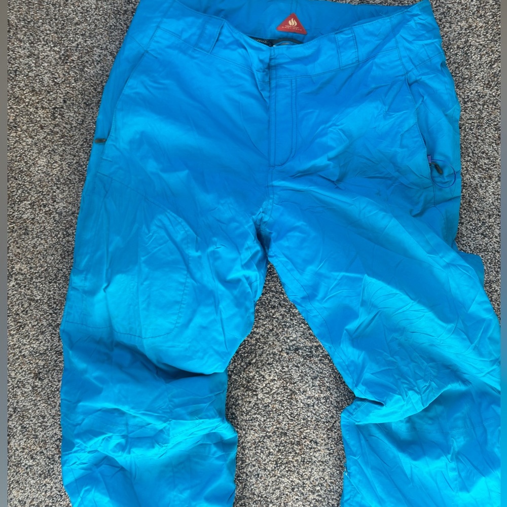 Columbia Omni-Tech Heat Large snowboard Bright Blue Ski Pants winter snow - Picture 4 of 9